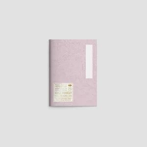 Cuaderno Hanji Booklet A6 Liso-Rosa/Pink HANADURI con Aceite Cortante