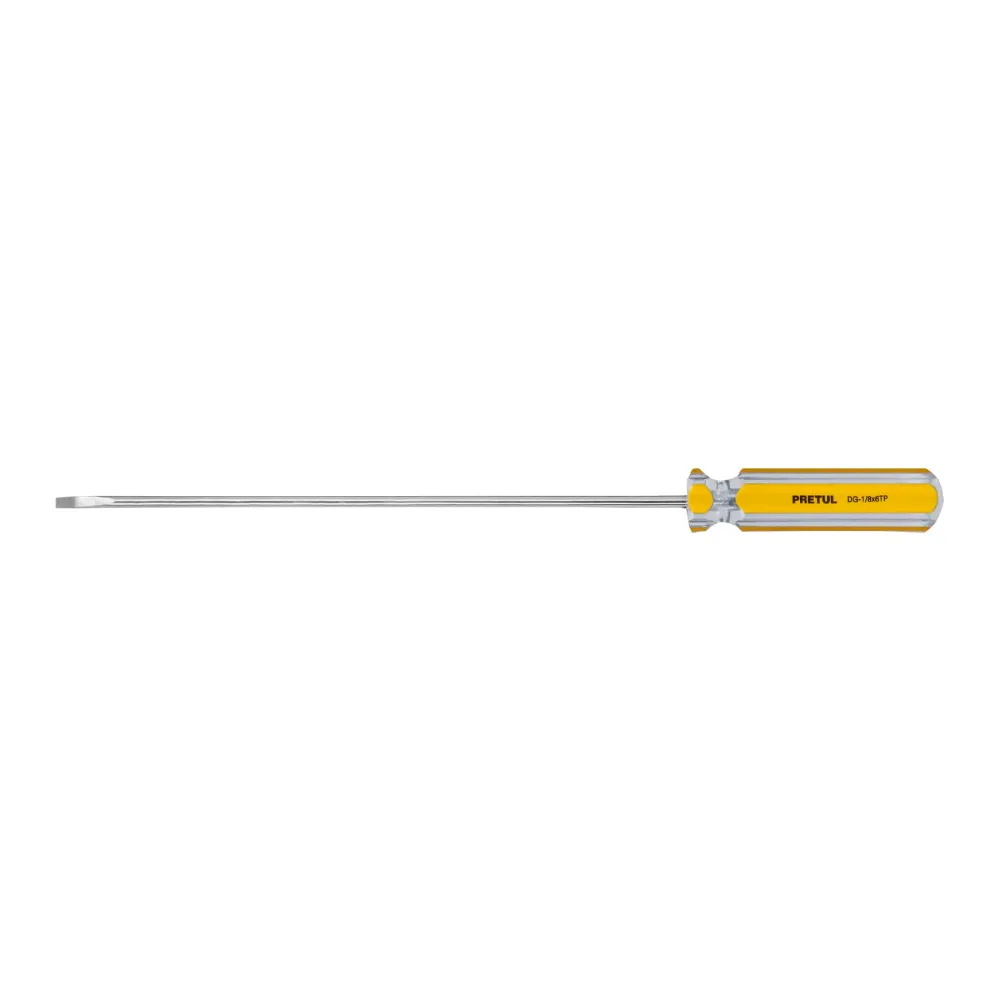 Desarmador Cabinet 1/8 x 6" Mango PVC, Pretul 21465
