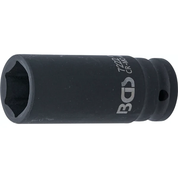 LLAVE DE VASO DE IMPACTO LARGA HEXAGONAL | 1/2" | 22 MM (DIN 352)