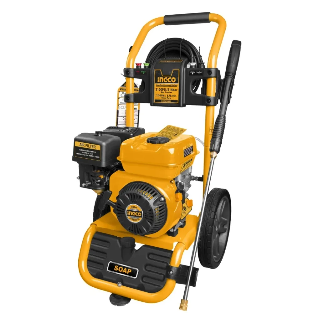 Machos de Rosca Izquierda HIDROLAVADORA DE GASOLINA 6.0HP 3100 PSI/214BAR 208CC INGCO GHPW2003