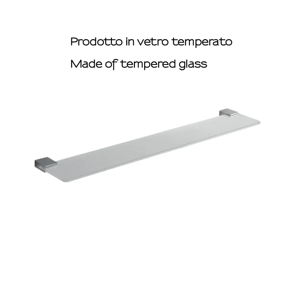 Mensola 60 cm Acciaio Inox di Gedy serie Kansas - Cromato
