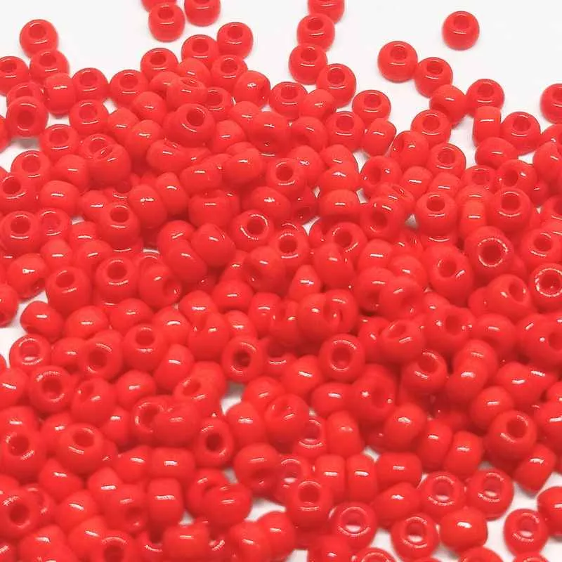 6/0 MIYUKI Rocalla 407 - Opaco Vermilion Red - 1gr.