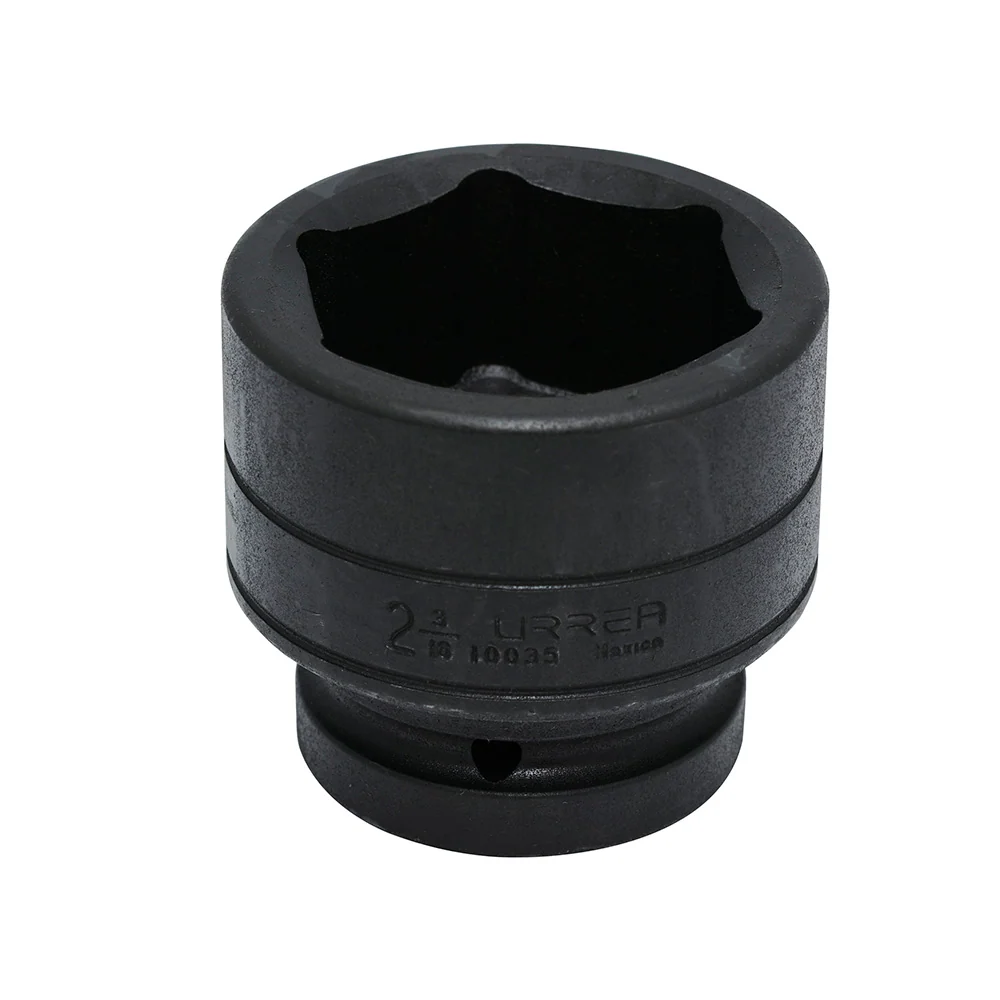 Para Roscas Métricas Finas Dado de impacto cuadro de 1", 6 puntas, en pulgadas, 2-3/16" Urrea