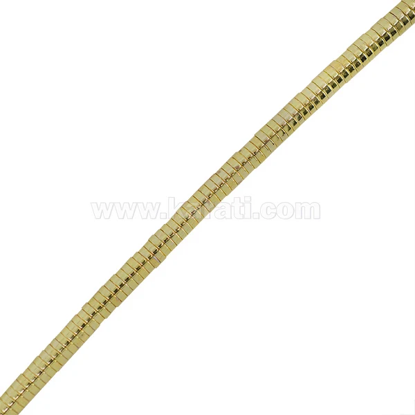 Profesional de Acero Rápido Hematita Róndela 2x6mm Dorado