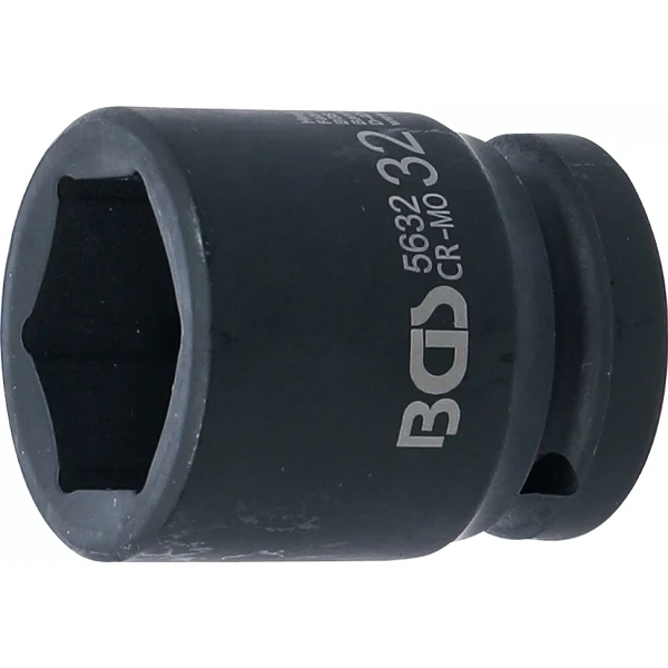 Profesional de Acero Rápido LLAVE DE VASO DE IMPACTO HEXAGONAL | 3/4" | 32 MM