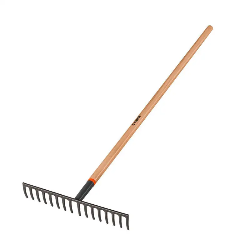 Rastrillo recto reforzado, 16 dientes, mango de 60", truper compatible con Portamachos Estándar