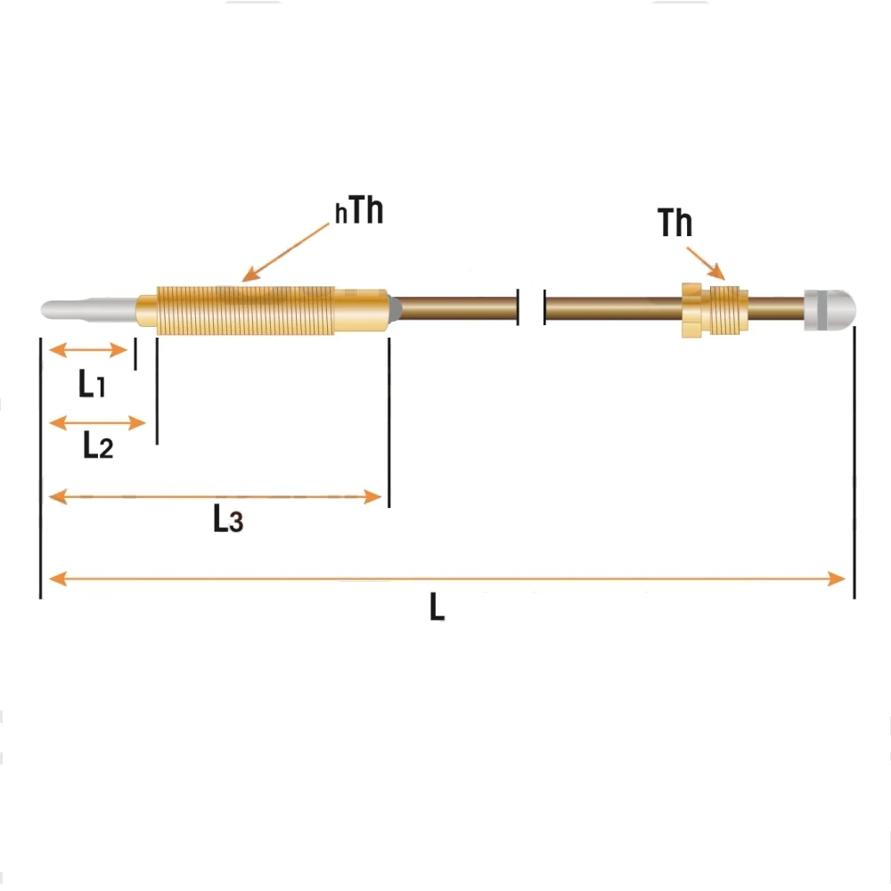 TERMOPAR UNIVERSAL CABEZA ROSCADA M9x1 L=600mm
