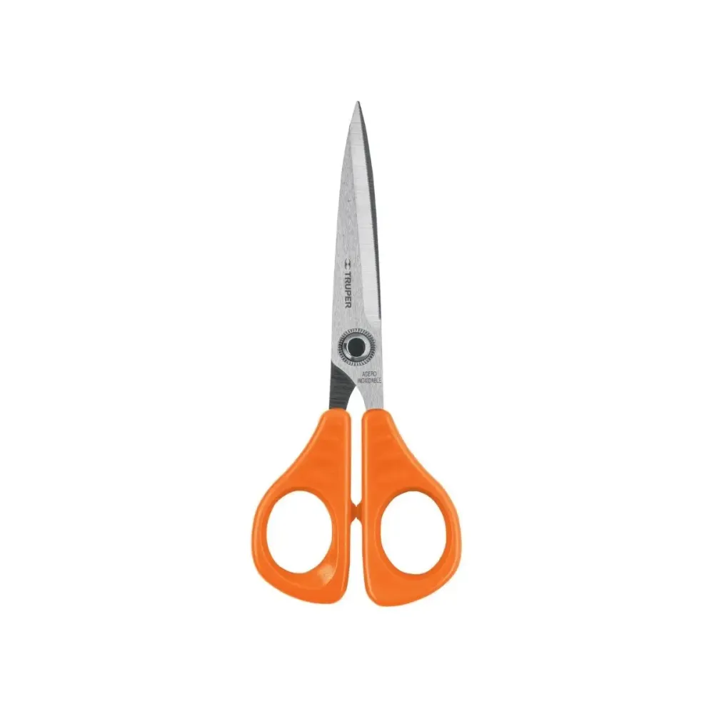 Tijera 6 1/2" de acero inoxidable para oficina truper 18498 con Garantí de 1 ño