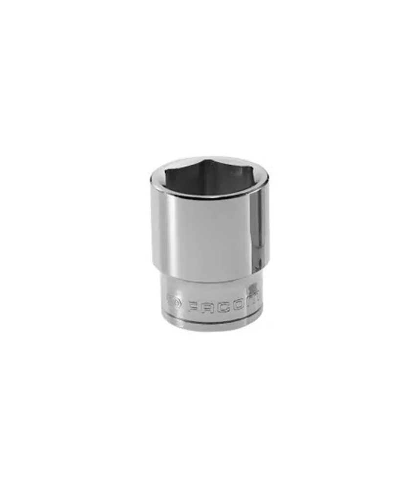 Vaso 1/2" 6 caras 16 mm Facom S.16H de Acero con Vanadio
