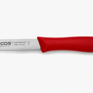 Coltello Spelucchino Colore Rosso Serie Nova 100 mm con Estuche Protector