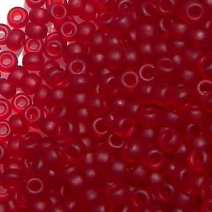 8/0 MIYUKI - rocalla - Apagado Trasp. Ruby - 1gr. - 141F