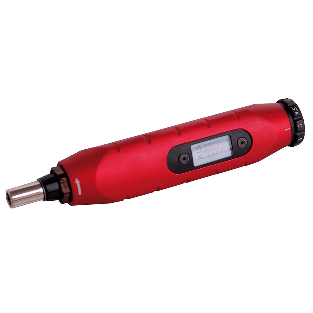 Destornillador de torque microajustable con mango plástico cuadro de 1/4", 20-100 -oz urrea para Roscado en Metales Duros