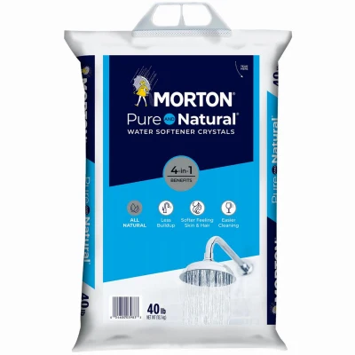 Cristales suavizantes de agua puros y naturales, 50 libras. MORTON SALT INC
