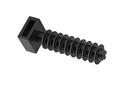 21165 100ud TACOS NEGROS PARA BRIDAS Ø6mm Compatible con Portamachos Estándar