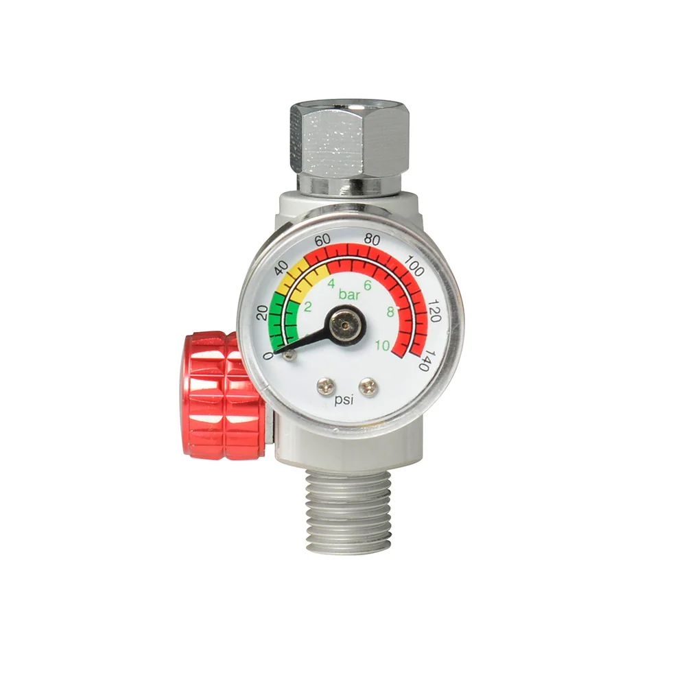 Regulador de aire con manómetro 1/4" NPT, 140 PSI Urrea UPR2 para Monitoreo Industrial