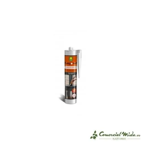 Pasta de Reparación Silicona Refractaria MASSÓ FUEGONET 300ml con Aplicador