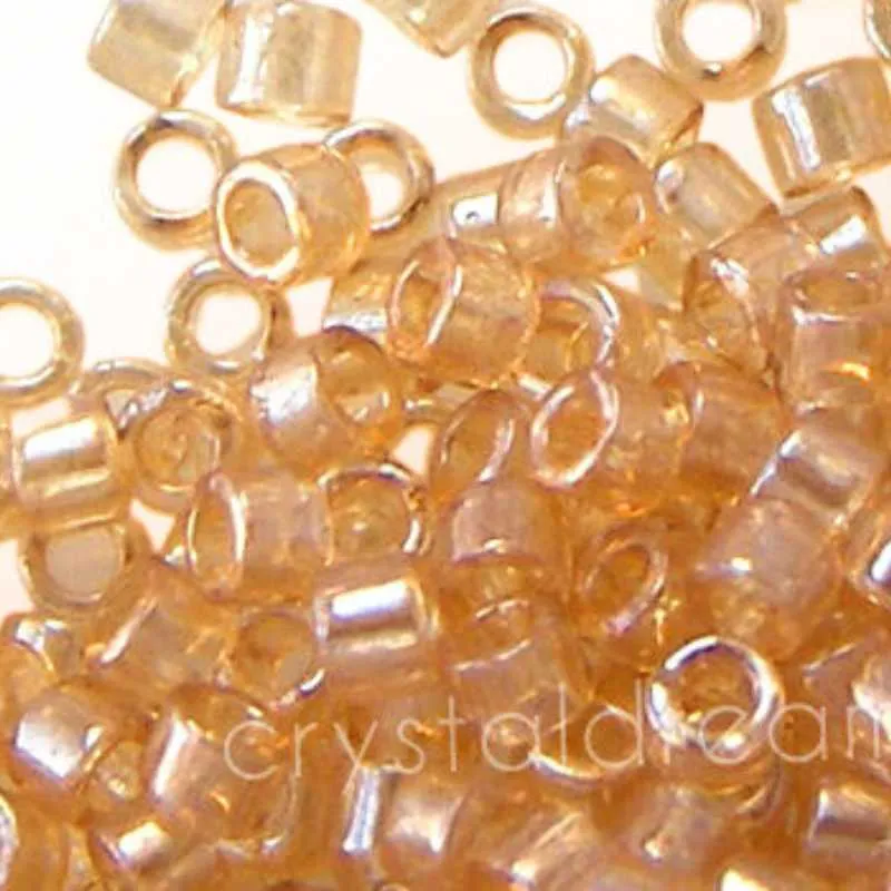 11/0 MIYUKI delica DB0101 - Light Smoked Topaz Dorado Luster 1gr.