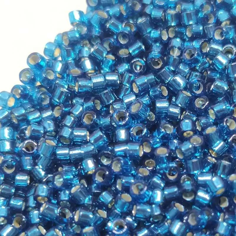 11/0 MIYUKI delica DB0608 - Turquoise Plata Lined - 1gr.