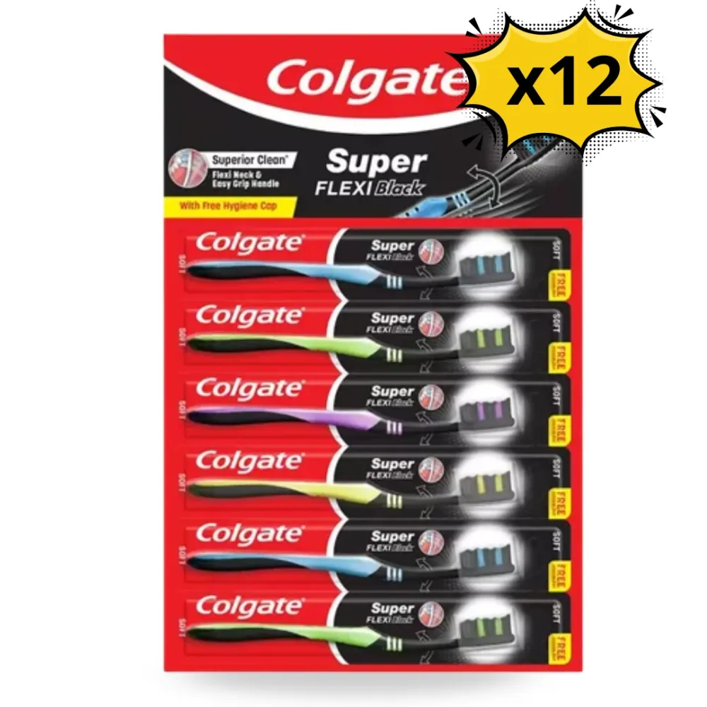 Colgate Super Flexi Carbón Tira x 12 Und