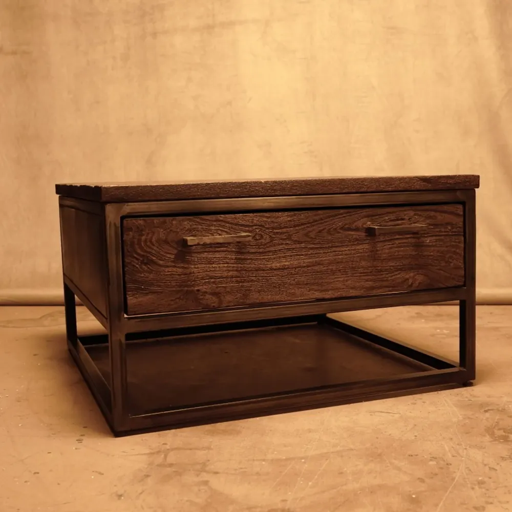 Mesa de centro estilo industrial con Corte Medida