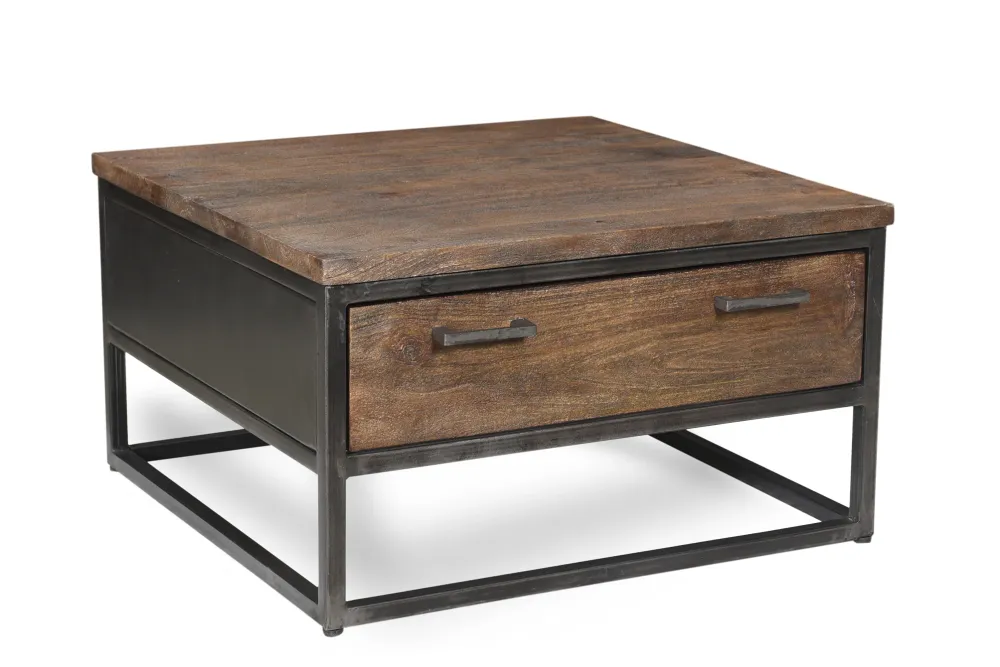Mesa de centro estilo industrial con Corte Medida