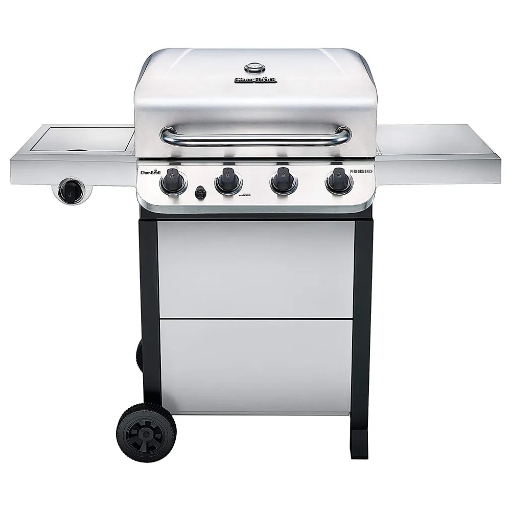 Asador de Gas Char-Broil 4 Quemadores de Acero Inoxidable para Mecanizado CNC