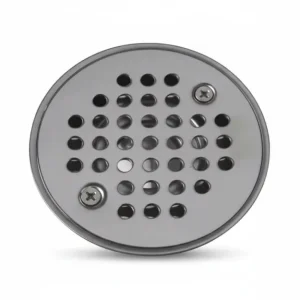 Desagüe de Baño Redondo Uniflow en Acero Inoxidable - Cromado para Fabricación