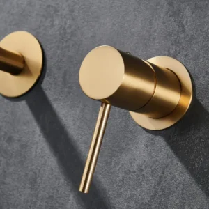 Griferí lavabo empotrada Monza Oro cepillado de Imex