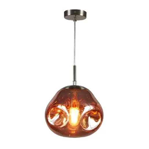 Lampara colgante saiph cristal cobre