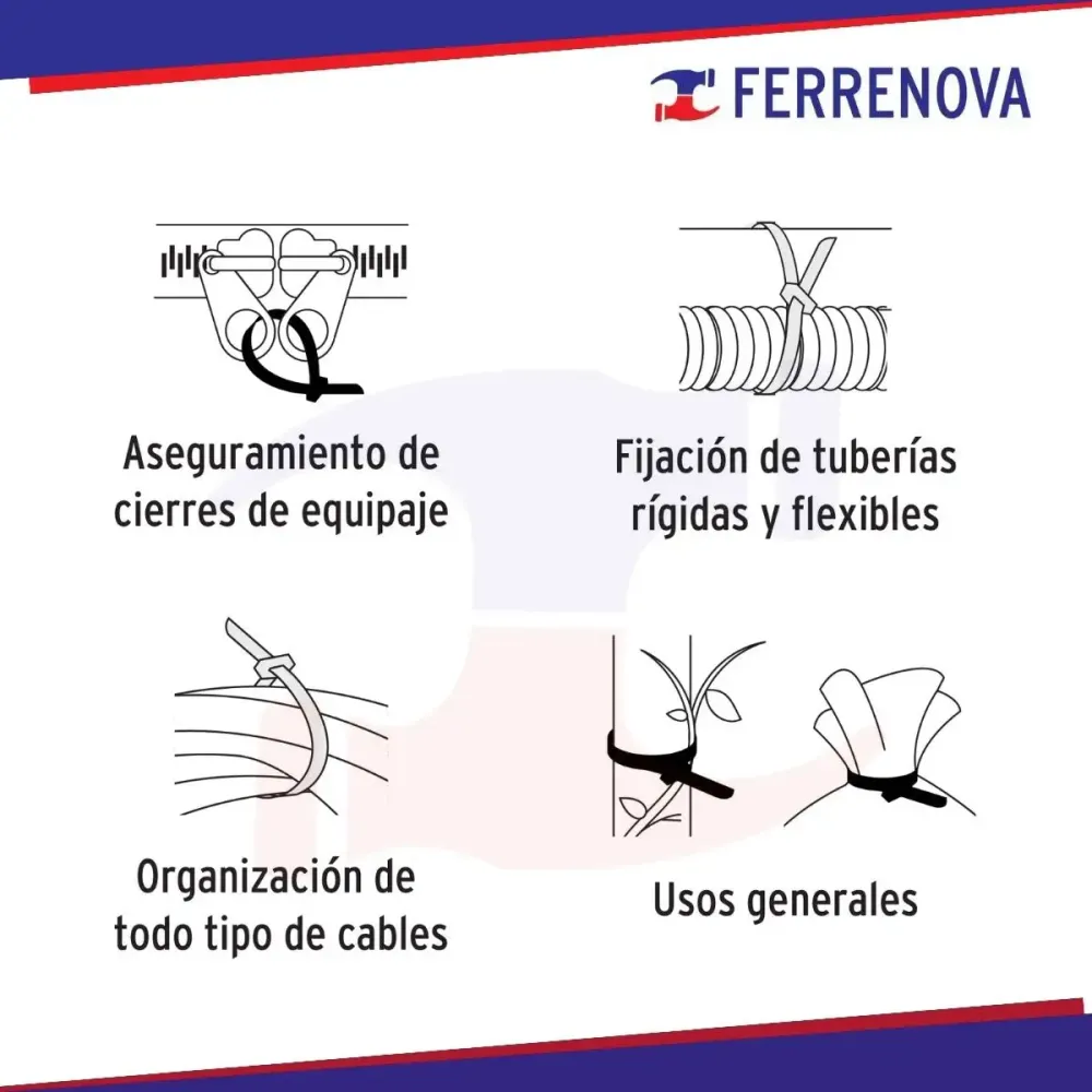 Cinchos plásticos negros y naturales bote con 1000 piezas volteck 44016 para Manualidades y DIY