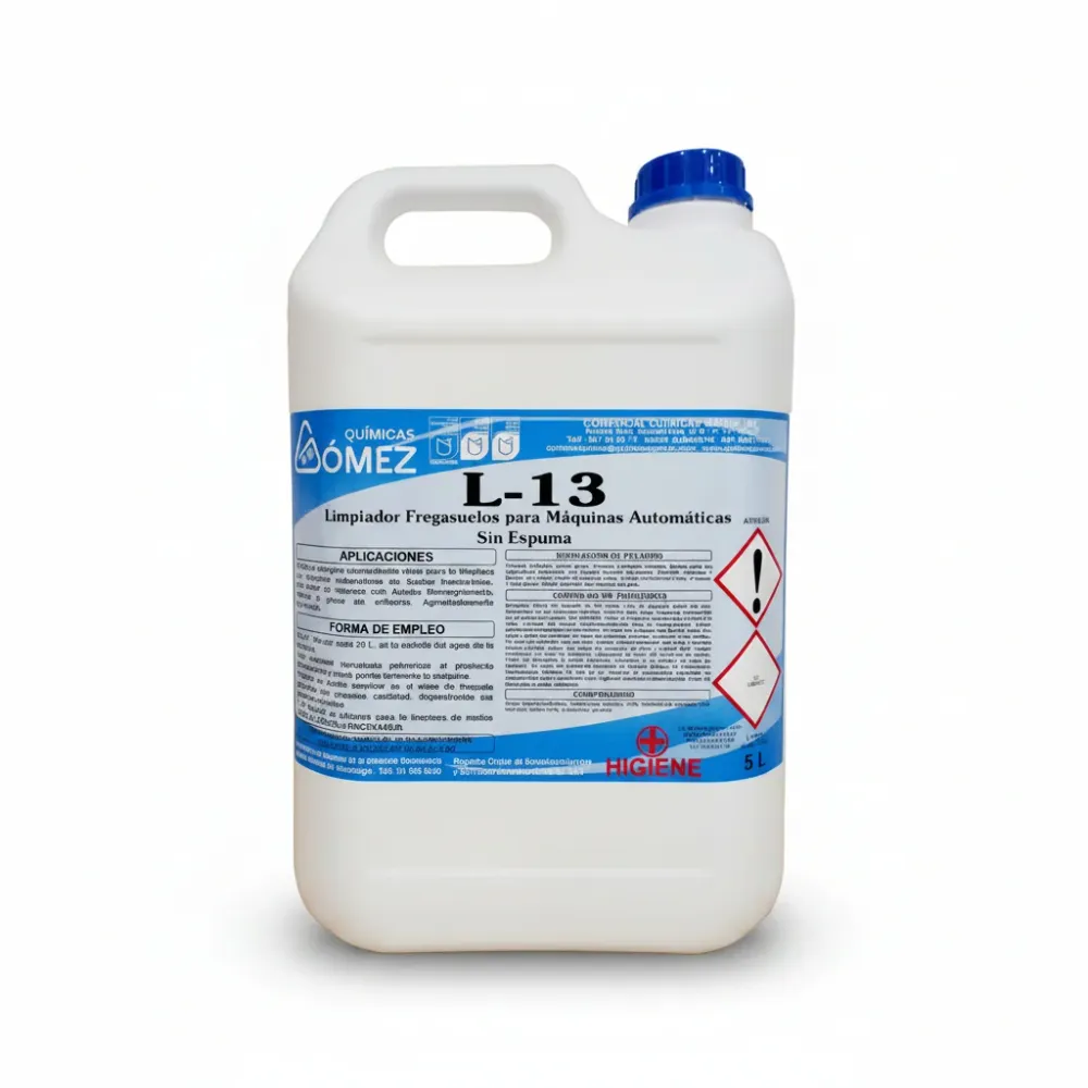 Fregasuelos para Máquinas Automáticas Industriales. L-13 Espuma Controlada 5L con Certificación CE