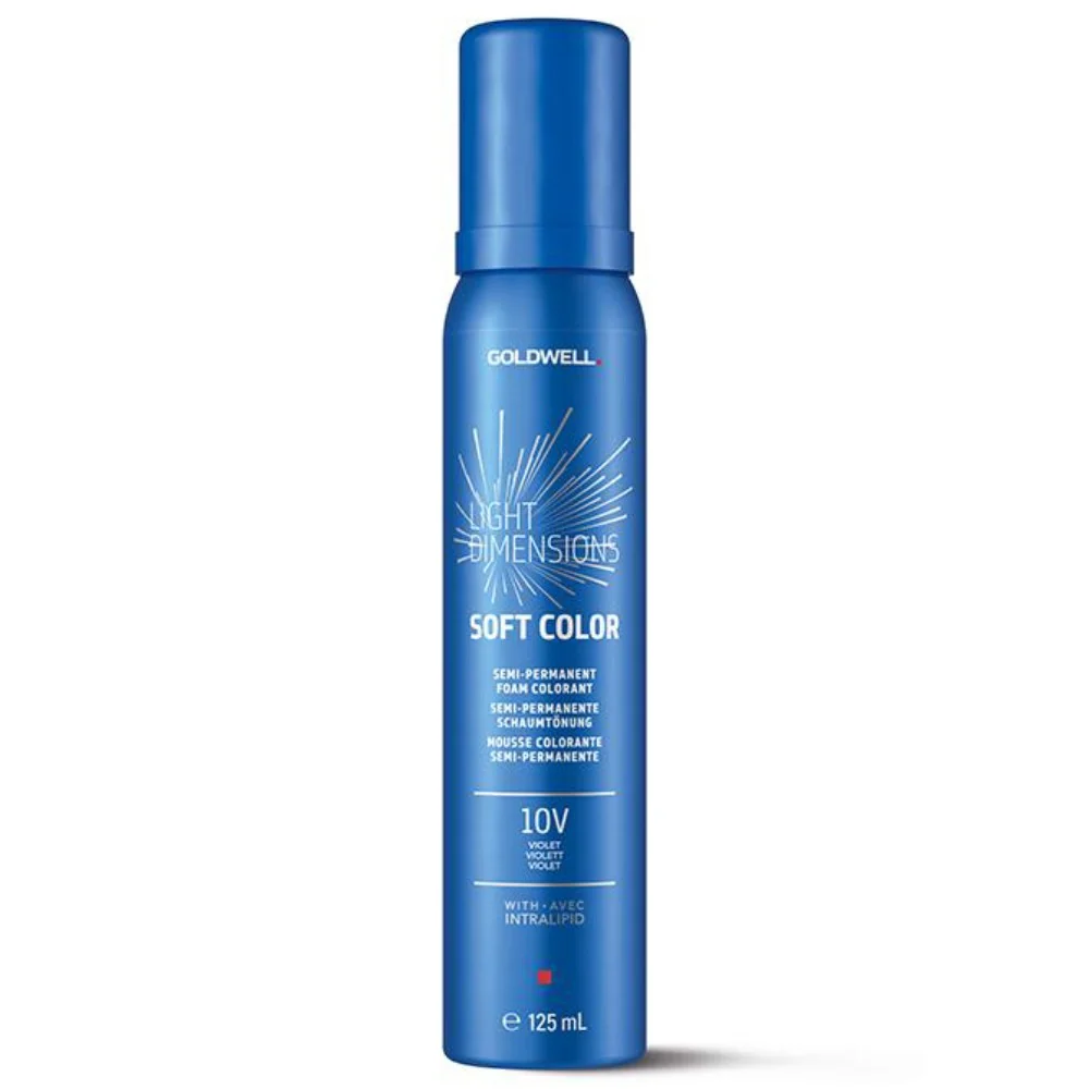 Goldwell - Espuma de Color Light Dimensions Delicado Color 10V Violeta 125 ml para Aplicaciones Automotrices