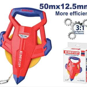 EMTOP CINTA METRICA DE FIBRA DE VIDRIO 50M - EMTP85001 para Fabricación de Moldes