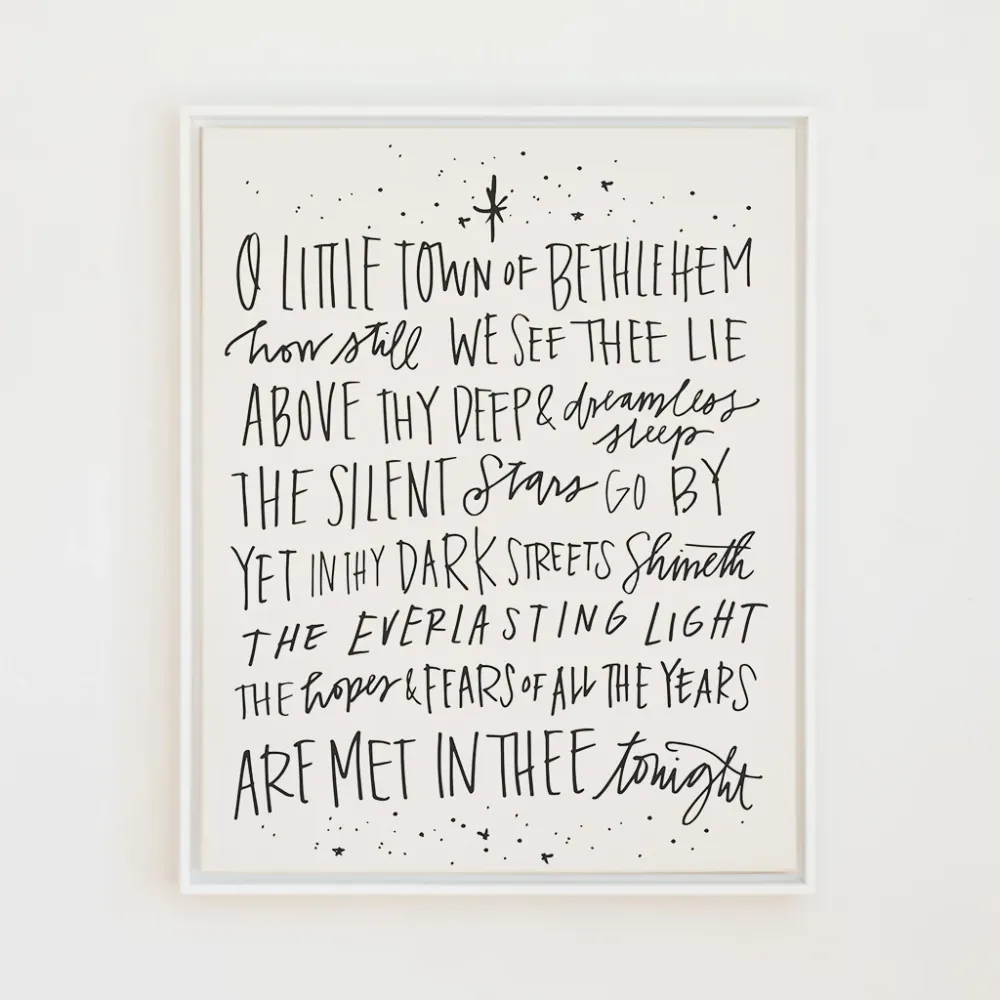 O Little Town Bethlehem | Warm Grey | Lona