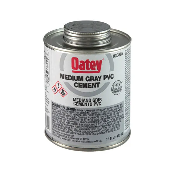 PEGAMENTO "OATEY" (2) PVC GRIS 1/2 PINTA