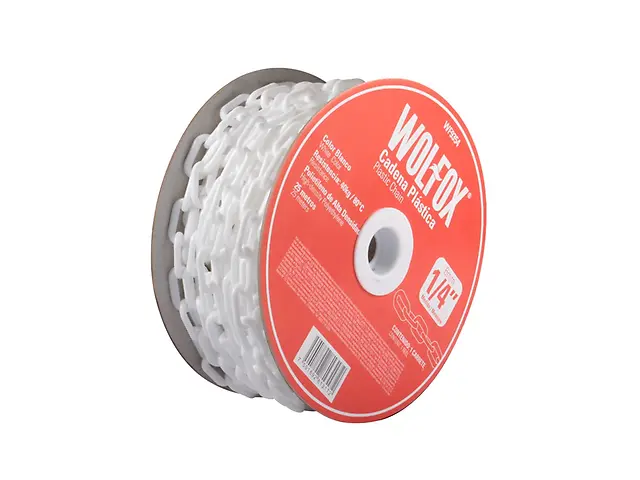 Wolfox wf9358 cadena palstica 5/16plg 25 m color amarillo