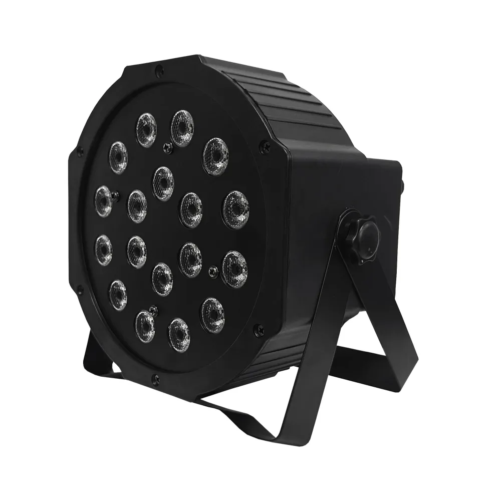 Encoder Rotativo LUZ PAR LED 18 x 3w RGB DMX MEGALUZ SHOW PAR-18X3W-RGB