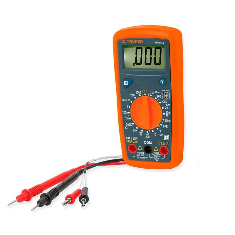 Calibración Profesional Tester Multímetro Lcd Junior Truper 10401
