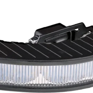 Módulo Destellante LED Ámbar R65 12–24V Alta Visibilidad Profesional en Latón Niquelado