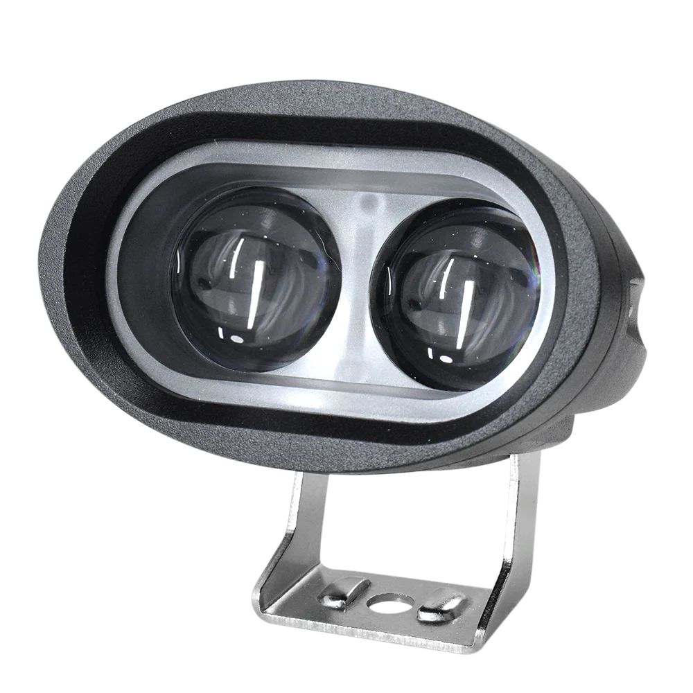 Faro Montacarga Azul Luz Advertencia Cuadrado 10-80V IP66 GPC con Gancho de Seguridad