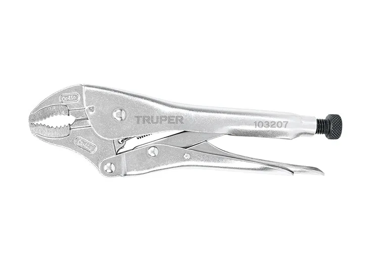 Eslinga de Poliéster Pinza De Presión 10" Mordaza Curva, Tipo Japonés, Truper 103207