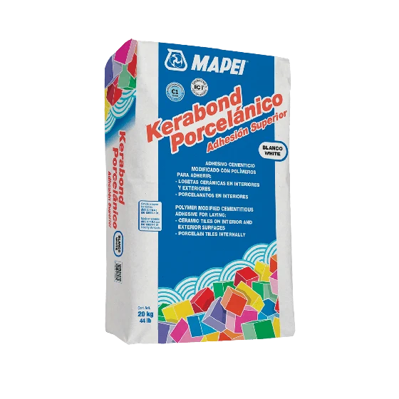Mortero Con Polimero Blanco - Mapei Kerabond Porcelanico 20kg Kit de 12 Piezas