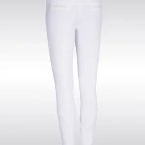 Adele pantalones de fijar con refuerzo de rodilla para mujer White 44