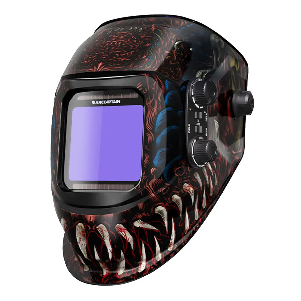 ARCCAPTAIN Voluminoso View Auto-Darkening Alien Design Welding Helmet