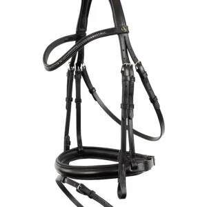 Brackley cabezada con muserola combinada Black/Silver C en Paquete de 50 Unidades