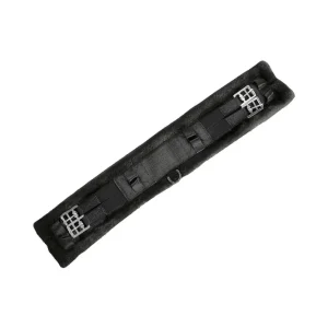 Nylon Dressage Girth Faux Fur Padding Black/Black 25"