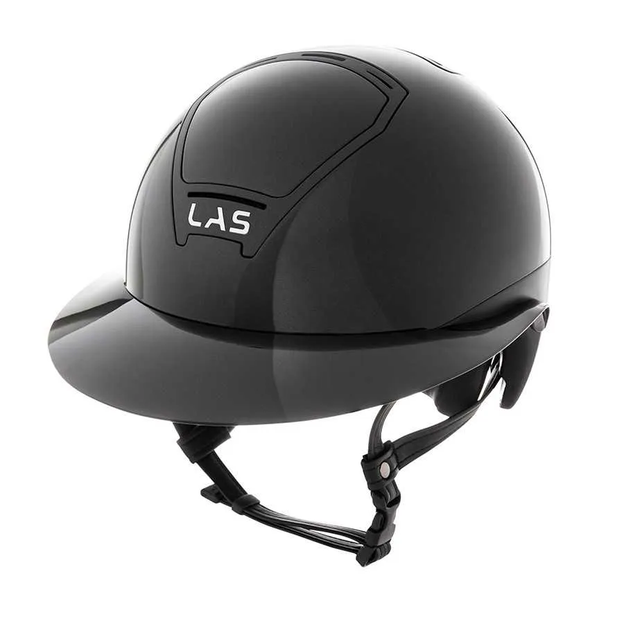 Refuerzo de Acero Inoxidable Casco de Equitación LAS Opera con Visera Ancha