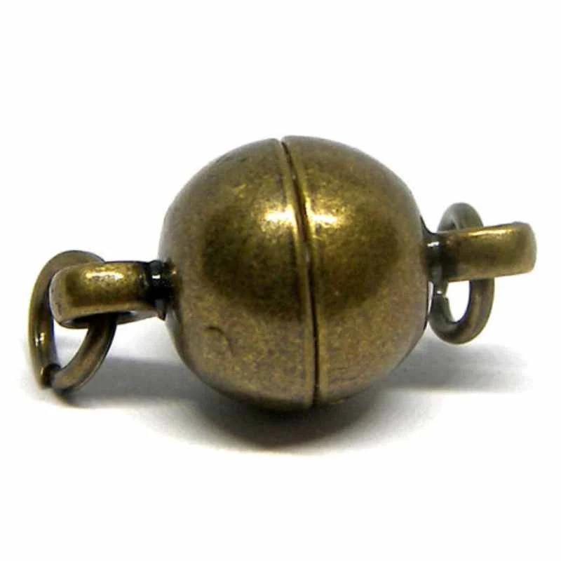 Refuerzo Metálico para Tela Cierre Magnetico 8mm con anillas - Color Tono oro Bronce
