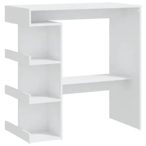vidaXL Mesa alta con estante marrón roble 100x50x101,5 cm en Diámetros de 10mm 50mm