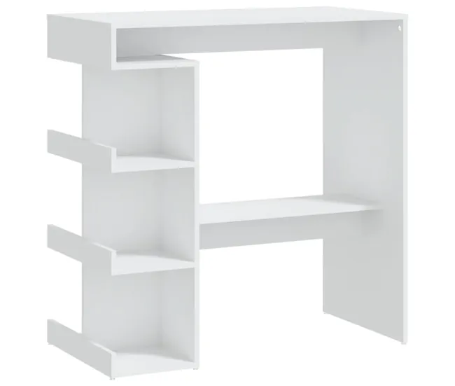 vidaXL Mesa alta con estante marrón roble 100x50x101,5 cm en Diámetros de 10mm 50mm